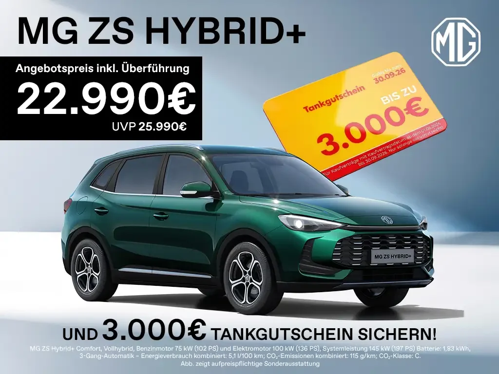 MG ZS Homepage